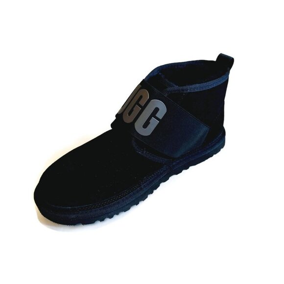 UGG Neumel II Mens Size 9 Graphic Spell Out Ankle Chukka Boots Black 1119392 - Picture 3 of 8